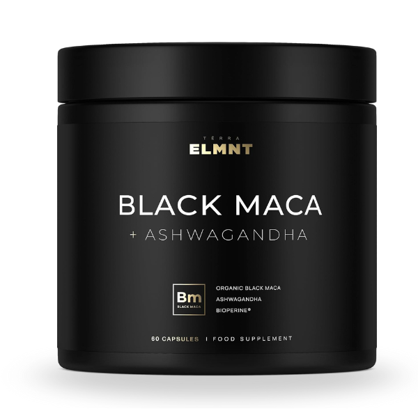 ELMNT Health Black Maca with Ashwagandha 60 Capsules