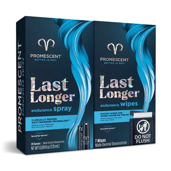 Promescent Endurance – Duo Delay Spray & Wipes Bundle